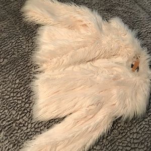 WHITE FUR COAT
